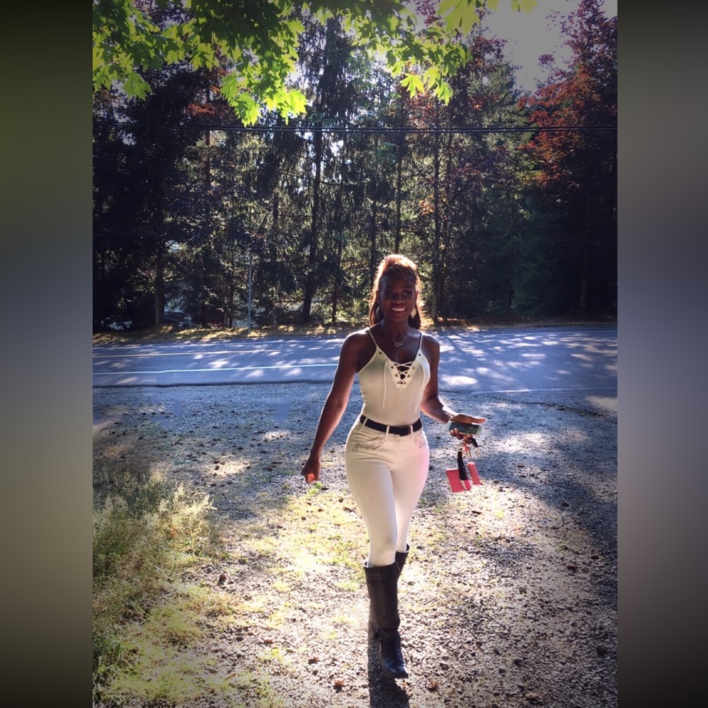 Ivory with Crème seat Equestrian Riding Pants